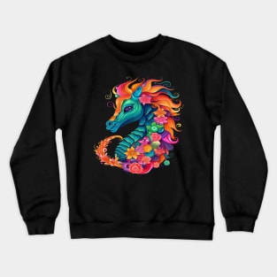 Seahorse Smiling Crewneck Sweatshirt